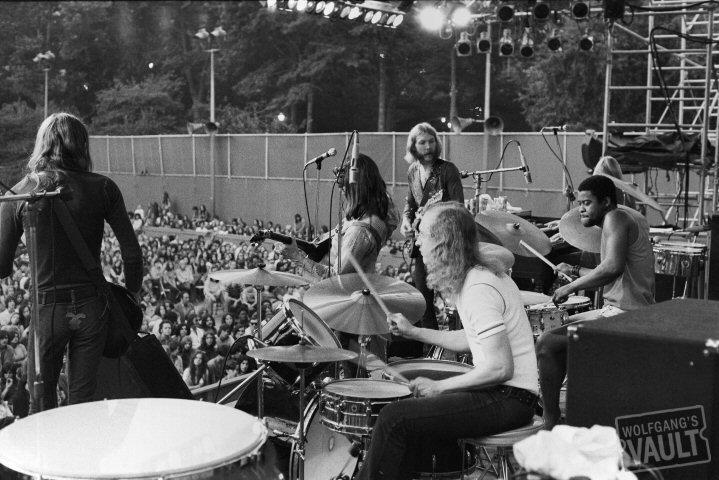 Their fiery live shows, like this one in Central Park, became the stuff of legend in the 70s.